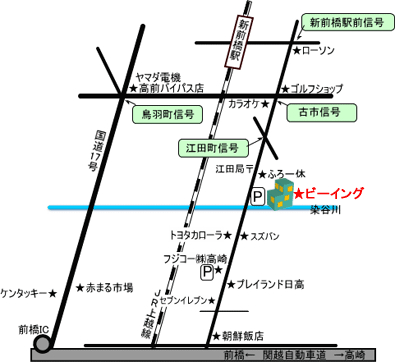 パソコン教室　ビーイング　地図